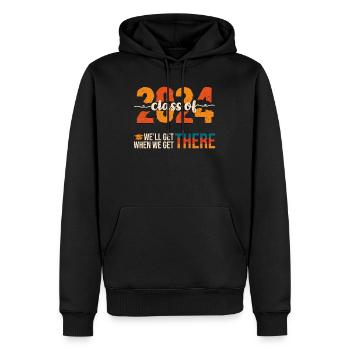 Abiturienten Class of 2024 We'll Get There - Männer Premium Bio Hoodie - Schwarz - Vorne - Nico (187cm)