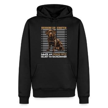 Labrador Besitzer VIERBEINIGER SCHATTEN Lustiges - Männer Premium Bio Hoodie - Schwarz - Vorne - Nico (187cm)