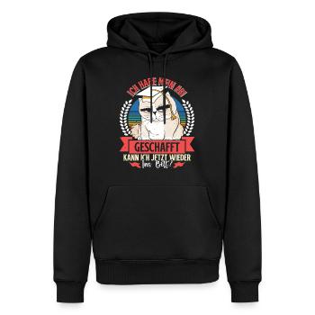 Abiturient Habe Mein Abi Geschafft Abschluss - Männer Premium Bio Hoodie - Schwarz - Vorne - Nico (187cm)