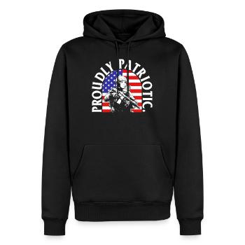 Patriotisches Hemd, stolzes patriotisches T-Shirt, Geschenk für - Männer Premium Bio Hoodie - Schwarz - Vorne - Nico (187cm)
