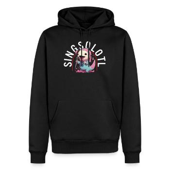 Axolotl Chemise Enfants Musique Chemise Axolotl Pun Animal - Sweat à capuche Premium bio Homme - noir - Devant - Nico (187cm)