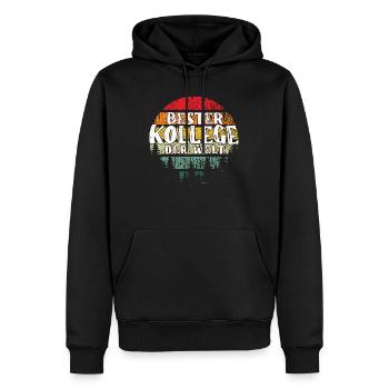 Bester Kollege der Welt Abschiedsparty Kündigung - Männer Premium Bio Hoodie - Schwarz - Vorne - Nico (187cm)