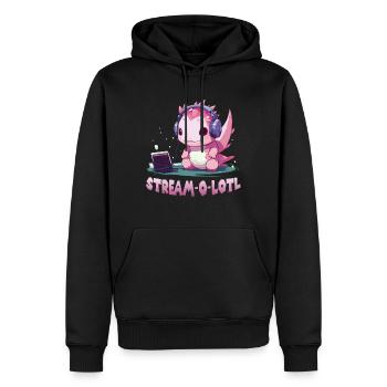 Kawaii Axolotl Anime T pour les joueurs et les - Sweat à capuche Premium bio Homme - noir - Devant - Nico (187cm)