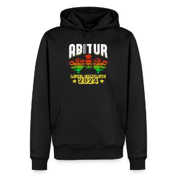 Abitur 2024 ABI Schulabschluss Abiturienten - Männer Premium Bio Hoodie - Schwarz - Vorne - Nico (187cm)