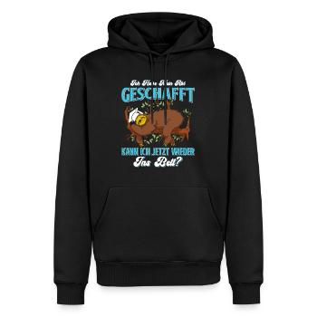 Abiturient Habe Mein Abi Geschafft Abschluss - Männer Premium Bio Hoodie - Schwarz - Vorne - Nico (187cm)