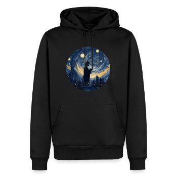 NICU Mom Sternennachthemd - Männer Premium Bio Hoodie - Schwarz - Vorne - Nico (187cm)