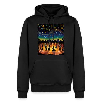 Cinco de Mayo Sternenhemd Vibrant Fiesta - Männer Premium Bio Hoodie - Schwarz - Vorne - Nico (187cm)