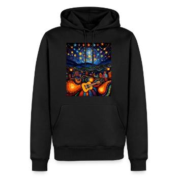 Cinco de Mayo Chemise Nuit Étoilée Fiesta dans le - Sweat à capuche Premium bio Homme - noir - Devant - Nico (187cm)