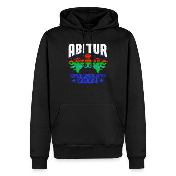 Abitur 2024 ABI Schulabschluss Abiturienten - Männer Premium Bio Hoodie - Schwarz - Vorne - Nico (187cm)