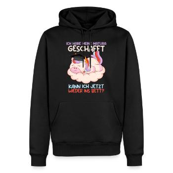 Maturant Habe meine Matura Geschafft Abschluss - Männer Premium Bio Hoodie - Schwarz - Vorne - Nico (187cm)