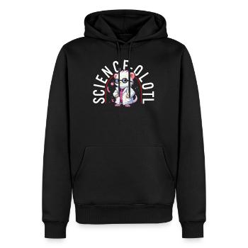 Axolotl Chemise Enfant Science Chemise Axolotl Jeu de mots - Sweat à capuche Premium bio Homme - noir - Devant - Nico (187cm)