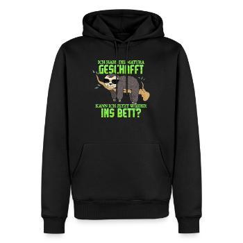 Maturanten Habe die Matura Geschafft Lustiges - Männer Premium Bio Hoodie - Schwarz - Vorne - Nico (187cm)