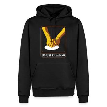 Thanksgiving-Hemd, Jk-Just Kneading T-Shirt, Geschenk - Männer Premium Bio Hoodie - Schwarz - Vorne - Nico (187cm)