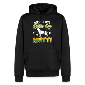 Rottie WELTBESTE ROTTWEILER MUTTI Rottweiler - Männer Premium Bio Hoodie - Schwarz - Vorne - Nico (187cm)