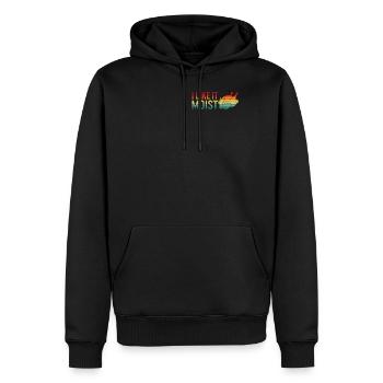 Chemise de Thanksgiving, je l’aime Moist Retro Turkey - Sweat à capuche Premium bio Homme - noir - Devant - Nico (187cm)