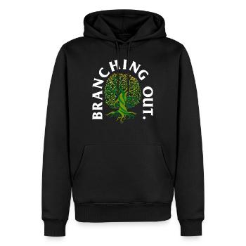 Chemise de croissance, Tip, cadeau pour - Sweat à capuche Premium bio Homme - noir - Devant - Nico (187cm)