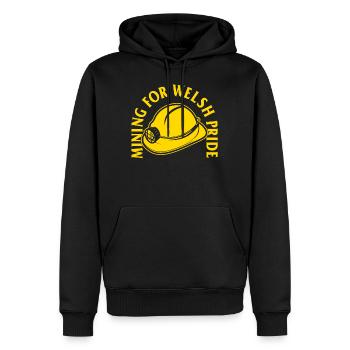Wales Hemd, Bergbau für Welsh Pride T-Shirt, Geschenk für - Männer Premium Bio Hoodie - Schwarz - Vorne - Nico (187cm)