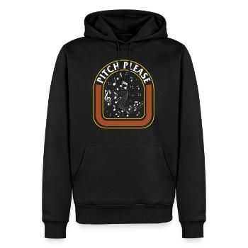 Singendes Hemd, Pitch Please T-Shirt, Geschenk für Sänger - Männer Premium Bio Hoodie - Schwarz - Vorne - Nico (187cm)