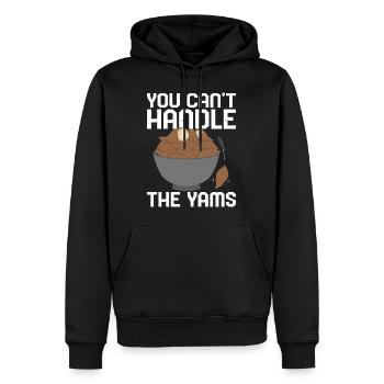 Chemise de Thanksgiving, vous ne pouvez pas gérer le t-shirt Yams - Sweat à capuche Premium bio Homme - noir - Devant - Nico (187cm)