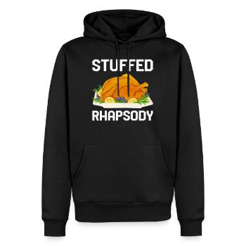 Thanksgiving-Shirt, Stuffed Rhapsody T-Shirt, Geschenk - Männer Premium Bio Hoodie - Schwarz - Vorne - Nico (187cm)