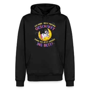 Maturant Habe meine Matura Geschafft Abschluss - Männer Premium Bio Hoodie - Schwarz - Vorne - Nico (187cm)