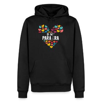 Para-Profi-Shirt, in meinen Herzen der Para-Ära - Männer Premium Bio Hoodie - Schwarz - Vorne - Nico (187cm)