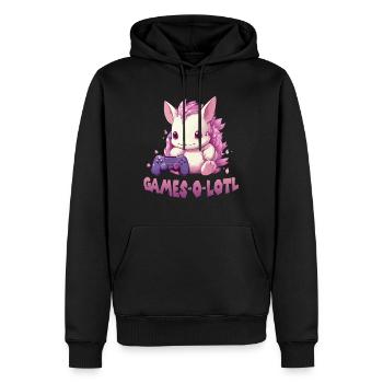 Axolotl Gamer Kawaii Stuff Axolotl Otaku Axolotl - Männer Premium Bio Hoodie - Schwarz - Vorne - Nico (187cm)