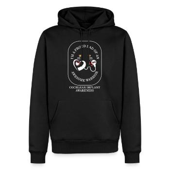 Audiologist Shirt, I'm A Proud Dad Of An Awesome - Men’s Premium Organic Hoodie - black - Front - Nico (187cm)