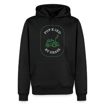 Chemise de tonte de pelouse, alimenté par l’herbe Tee, cadeau pour - Sweat à capuche Premium bio Homme - noir - Devant - Nico (187cm)