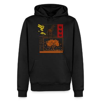Chemise de vacances, c’est l’automne Y’all Tee, cadeau pour - Sweat à capuche Premium bio Homme - noir - Devant - Nico (187cm)