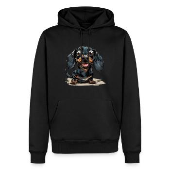 Dackel Kurzhaardackel Hundehalter T Gassi Hunde - Männer Premium Bio Hoodie - Schwarz - Vorne - Nico (187cm)