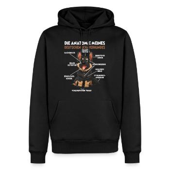 Berger Allemand Propriétaire T Dog Walk Dogs - Sweat à capuche Premium bio Homme - noir - Devant - Nico (187cm)