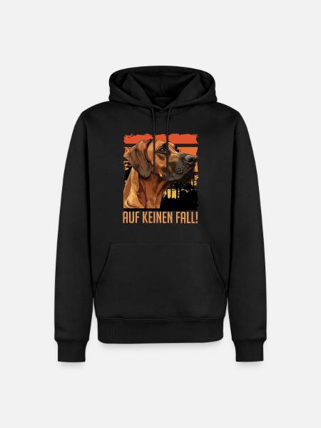 Rhodesian Ridgeback AUF KEINEN FALL! Ridgeback - Männer Premium Bio Hoodie - Schwarz