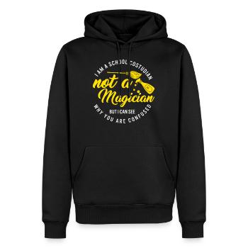 Wächter-Hemd, ich bin ein Schul-Verwalter, kein - Männer Premium Bio Hoodie - Schwarz - Vorne - Nico (187cm)