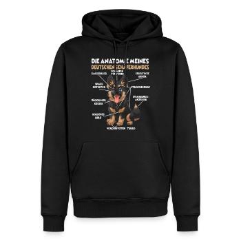 Allemand Boxer Dog Walk T Dog Lover Chiens Boxer - Sweat à capuche Premium bio Homme - noir - Devant - Nico (187cm)