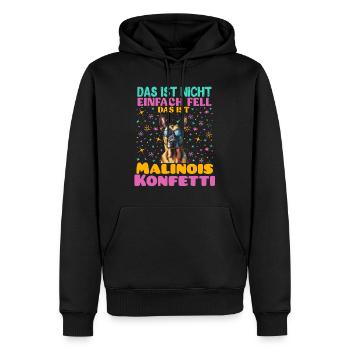 Malinois DAS IST NICHT FELL DAS IST MALINOIS - Männer Premium Bio Hoodie - Schwarz - Vorne - Nico (187cm)