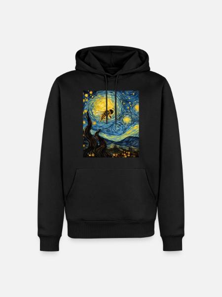 Bumblebee Sternenhemd Pollinator - Männer Premium Bio Hoodie - Schwarz
