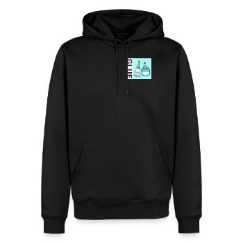 School Shirt, Glue Tee, Gift For Halloween Party - Men’s Premium Organic Hoodie - black - Front - Nico (187cm)