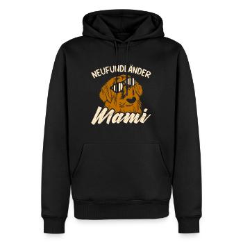 Hundemama NEUFUNDLÄNDER MAMI Newfie Momma - Männer Premium Bio Hoodie - Schwarz - Vorne - Nico (187cm)