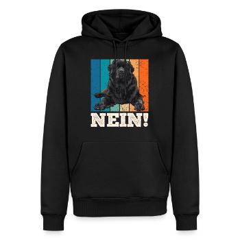 Neufundländer Hundebesitzer NEIN! Newfie Fan - Männer Premium Bio Hoodie - Schwarz - Vorne - Nico (187cm)