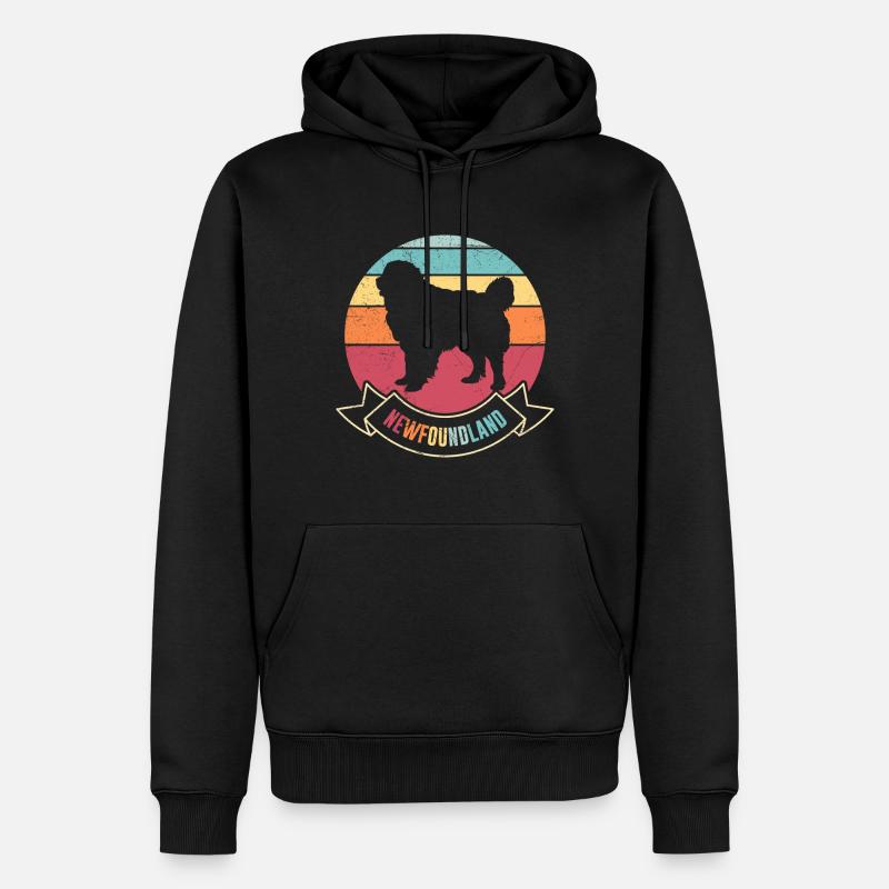 Terre-Neuve-et-Labrador Propriétaires de chiens - Sweat à capuche Premium bio Homme - noir