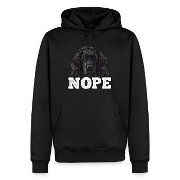 Neufundländer NOPE Newfie Hundebesitzer Lustig - Männer Premium Bio Hoodie - Schwarz - Vorne - Nico (187cm)