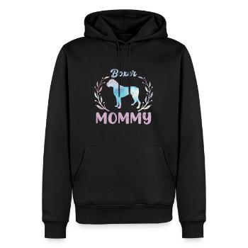 Chien Boxer Allemand Propriétaire BOXER MAMI - Sweat à capuche Premium bio Homme - noir - Devant - Nico (187cm)