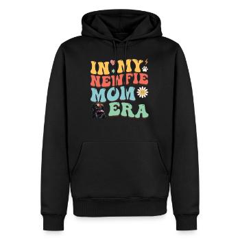 Terre-Neuve Dogs ENFIN UNE NEWFIE MAMA - Sweat à capuche Premium bio Homme - noir - Devant - Nico (187cm)