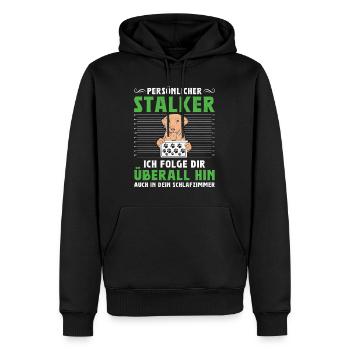 Labrador Besitzer PERSÖNLICHER STALKER Lustig - Männer Premium Bio Hoodie - Schwarz - Vorne - Nico (187cm)