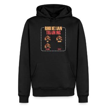 Rhodesian Training Rhodesian Ridgeback Owner - Men’s Premium Organic Hoodie - black - Front - Nico (187cm)
