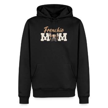 Frenchie Mom Französische Bulldogge Besitzer - Männer Premium Bio Hoodie - Schwarz - Vorne - Nico (187cm)