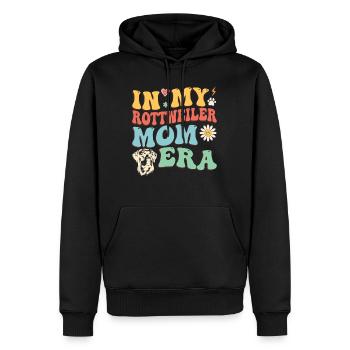 Rottweiler IN MY ROTTWEILER MOM ERA Hundebesitzer - Männer Premium Bio Hoodie - Schwarz - Vorne - Nico (187cm)