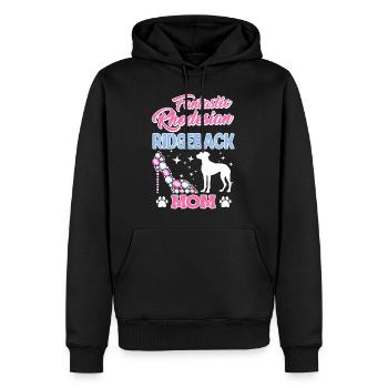 Ridgeback Frauen FANTASTIC RHODESIAN RIDGEBACK - Männer Premium Bio Hoodie - Schwarz - Vorne - Nico (187cm)