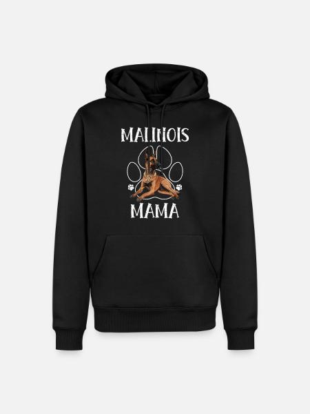 MALINOIS MAMA Dog Owner Belgian - Men’s Premium Organic Hoodie - black